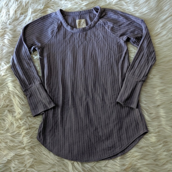 Chaser Tops - Chaser Waffle Knit Thermal Top
